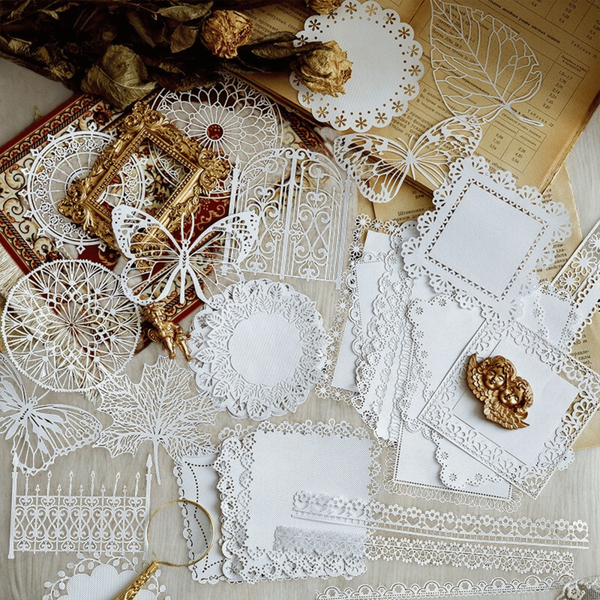 Lace Tea Party Paper Doilies-10 pcs per set