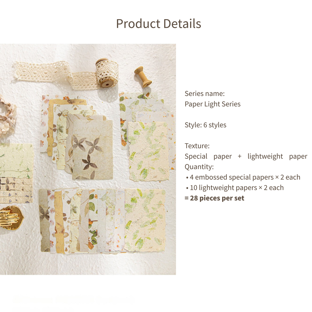 Textured Paper Set (28 PCS)