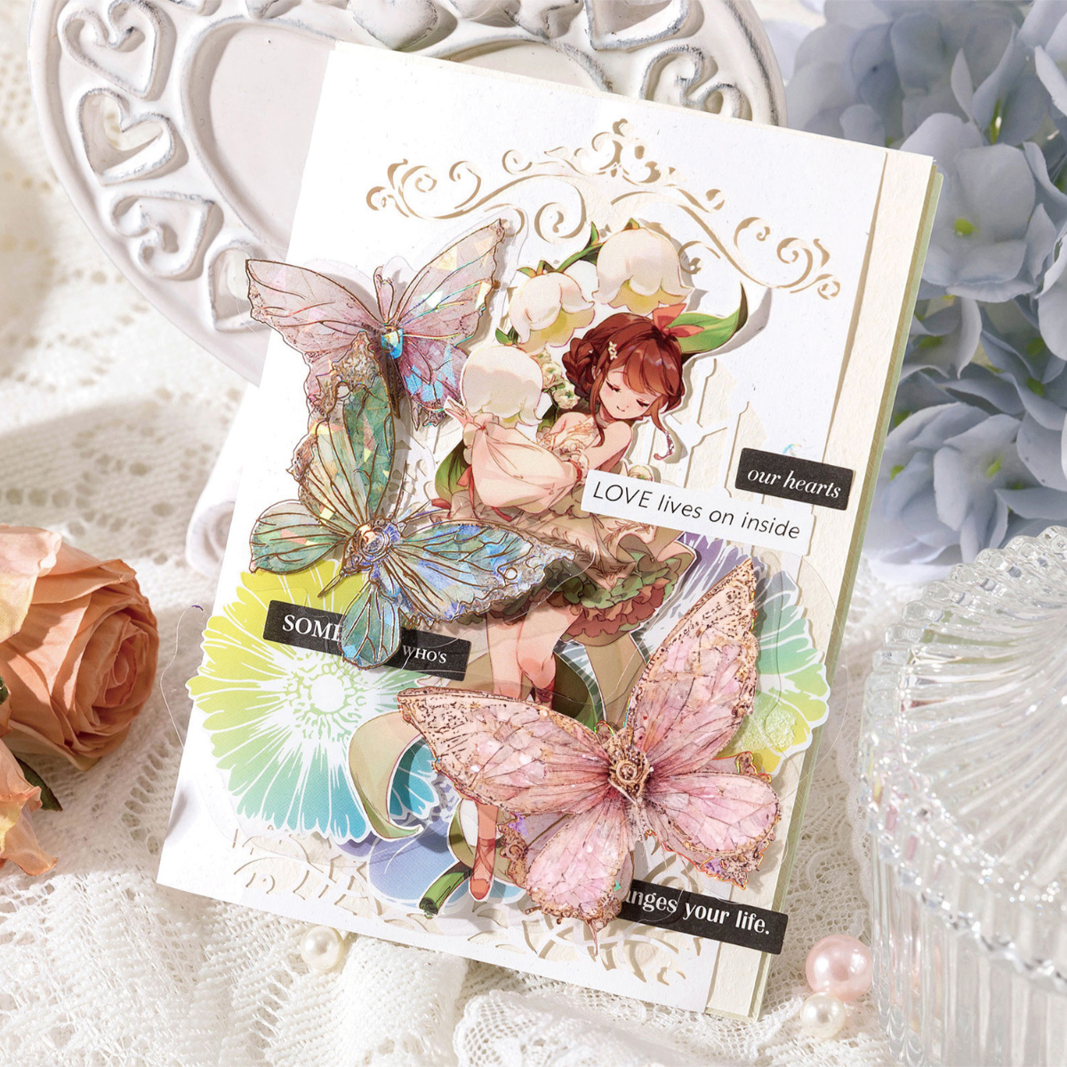 Crystal Butterfly Stickers – 10 pcs Pack
