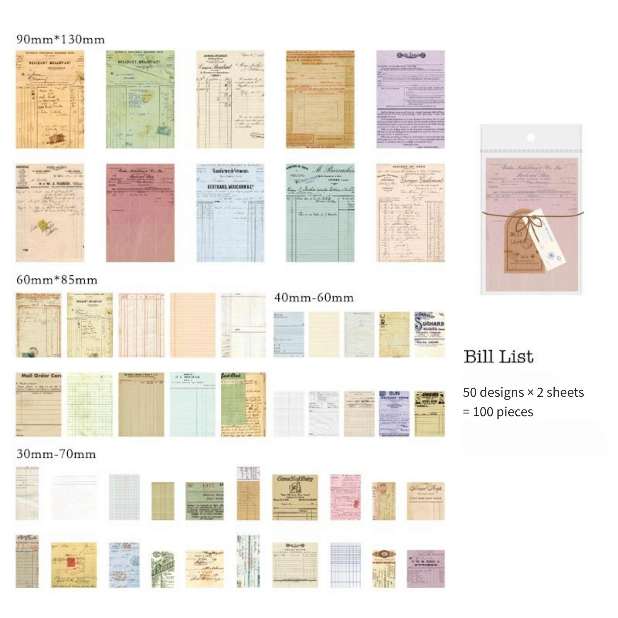 Scrapbooking Paper Pack – 100 Pcs