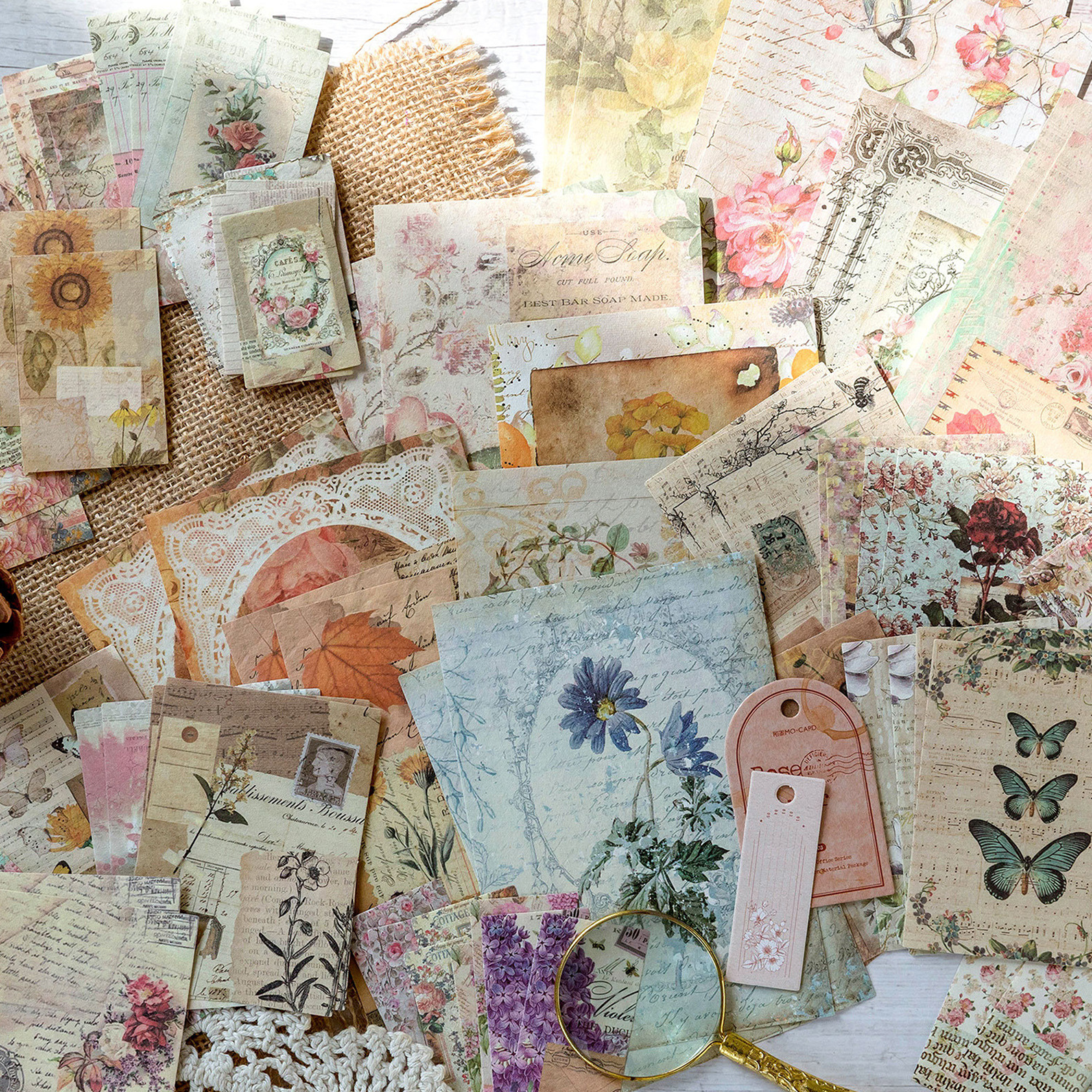 Scrapbooking Paper Pack – 100 Pcs