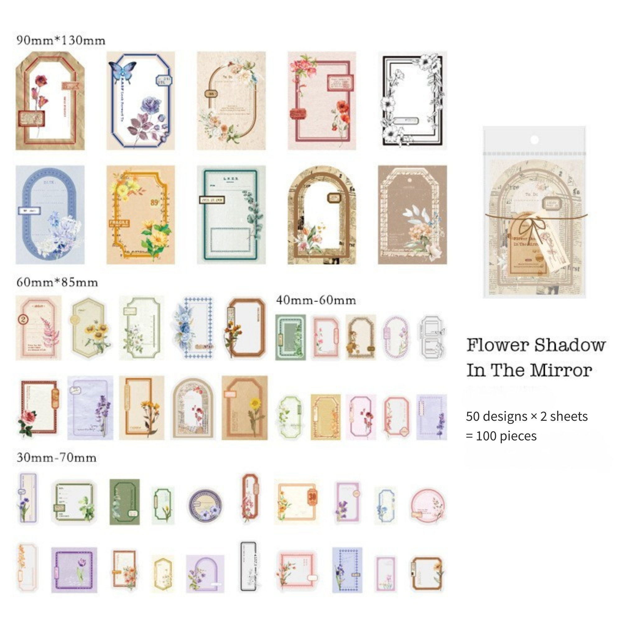 Scrapbooking Paper Pack – 100 Pcs