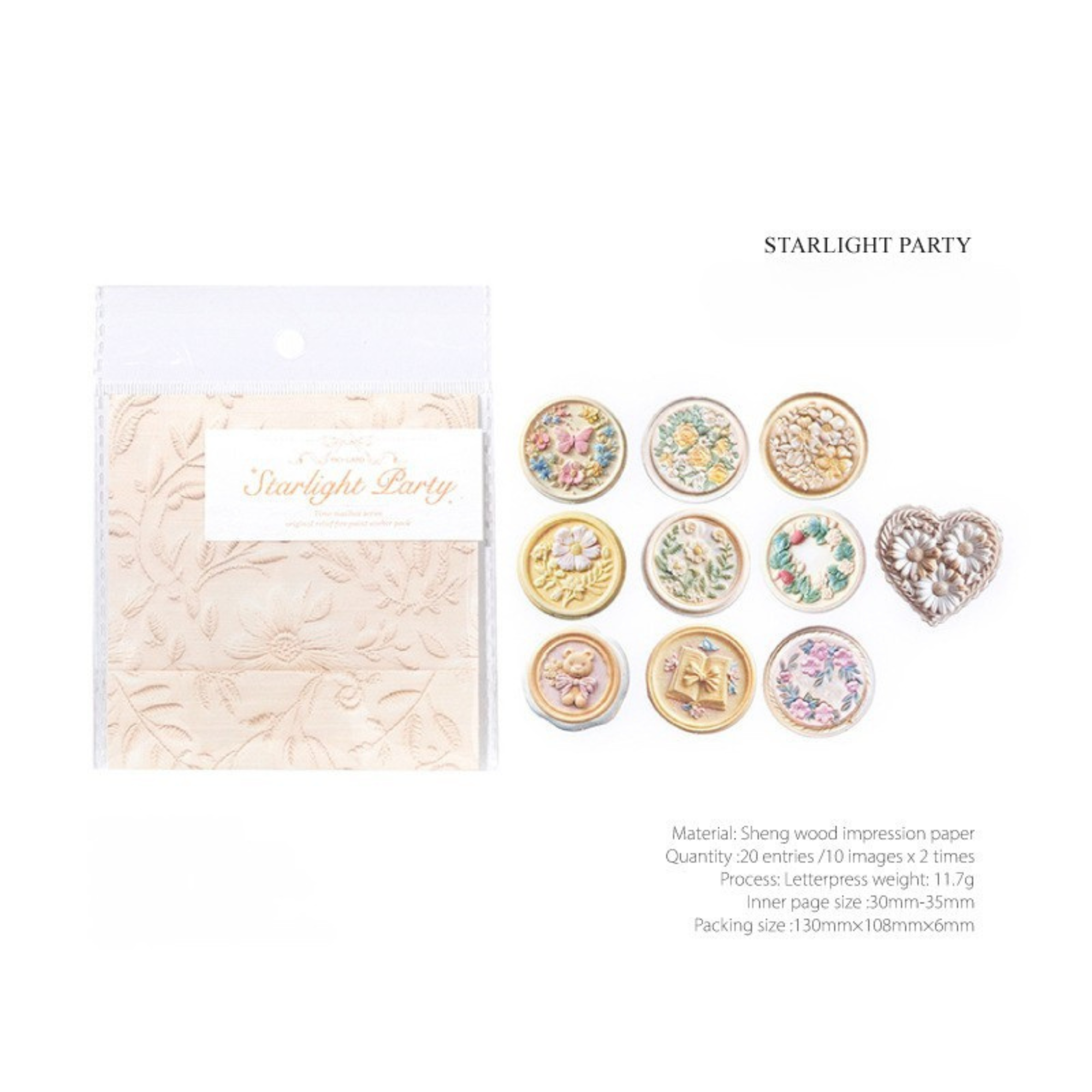 Time mail series stickers-20PCS