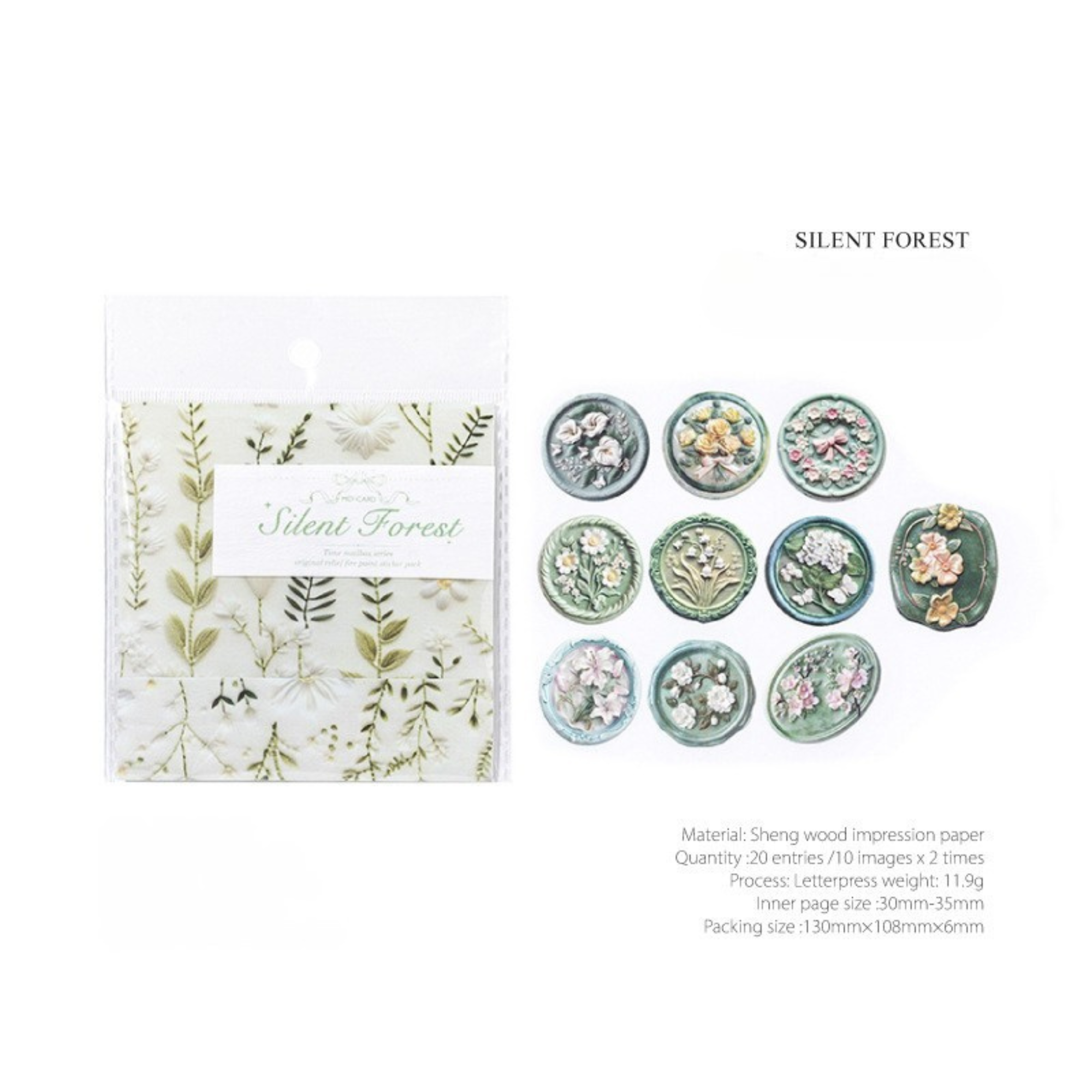 Time mail series stickers-20PCS
