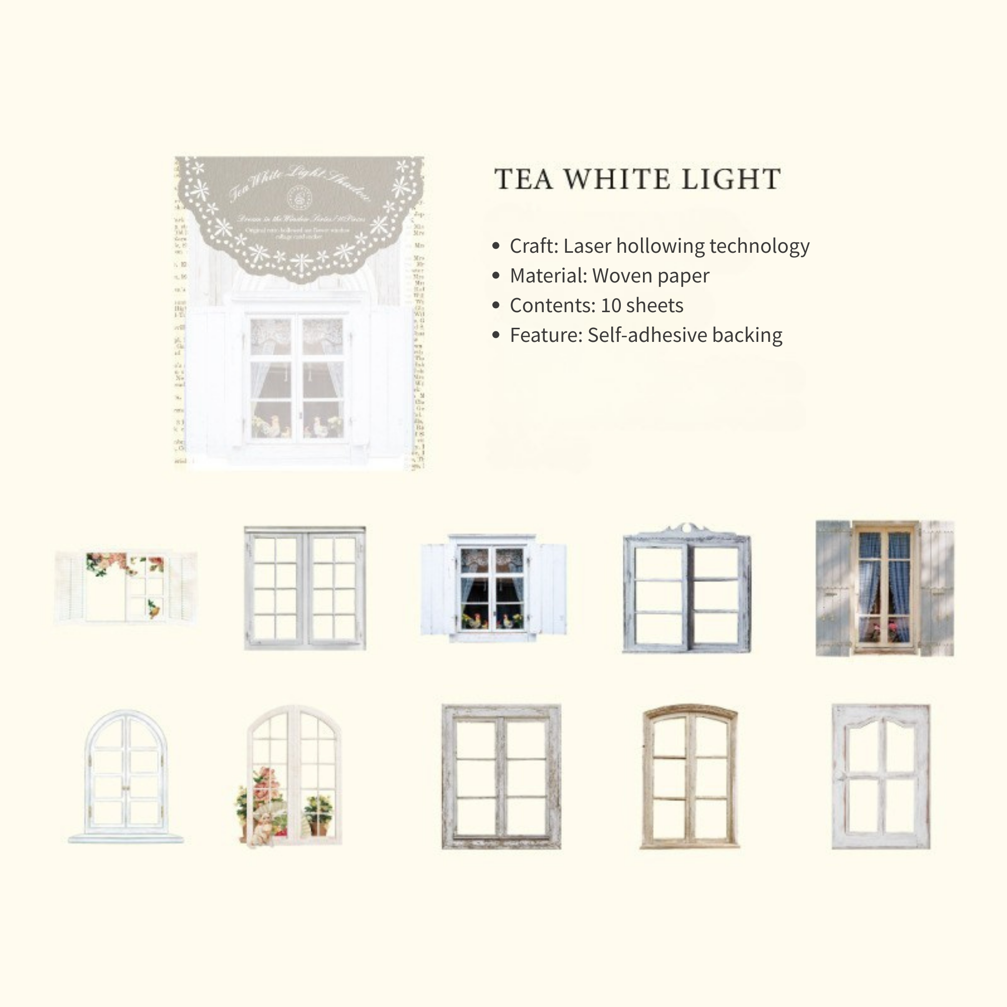 Dream in the Window Series Stickers-10 PCS