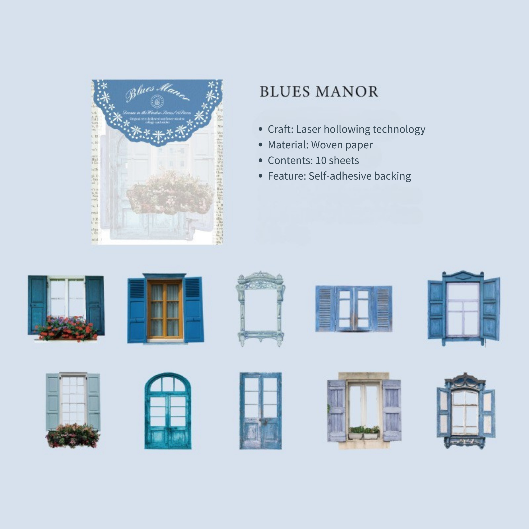 Dream in the Window Series Stickers-10 PCS