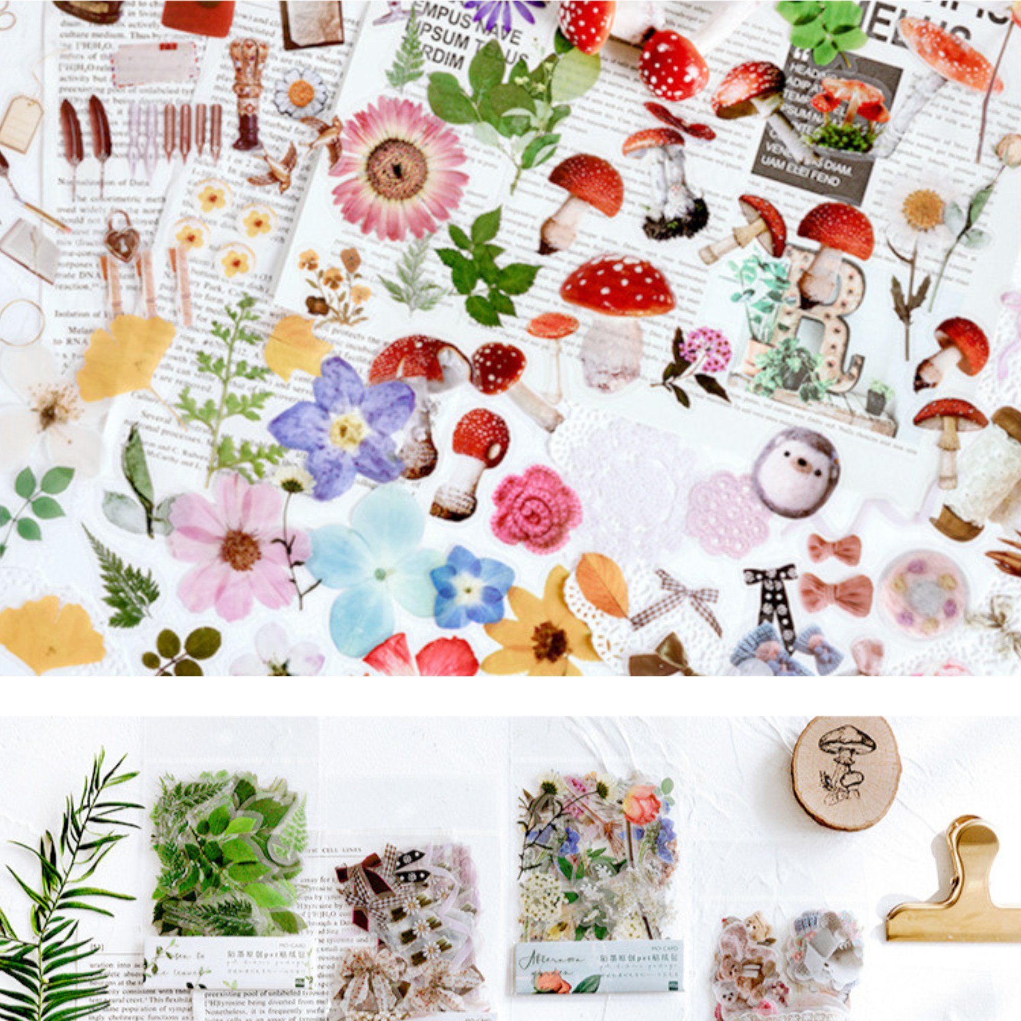 Whisper of Time Stickers – 40pcs in 1 Pack