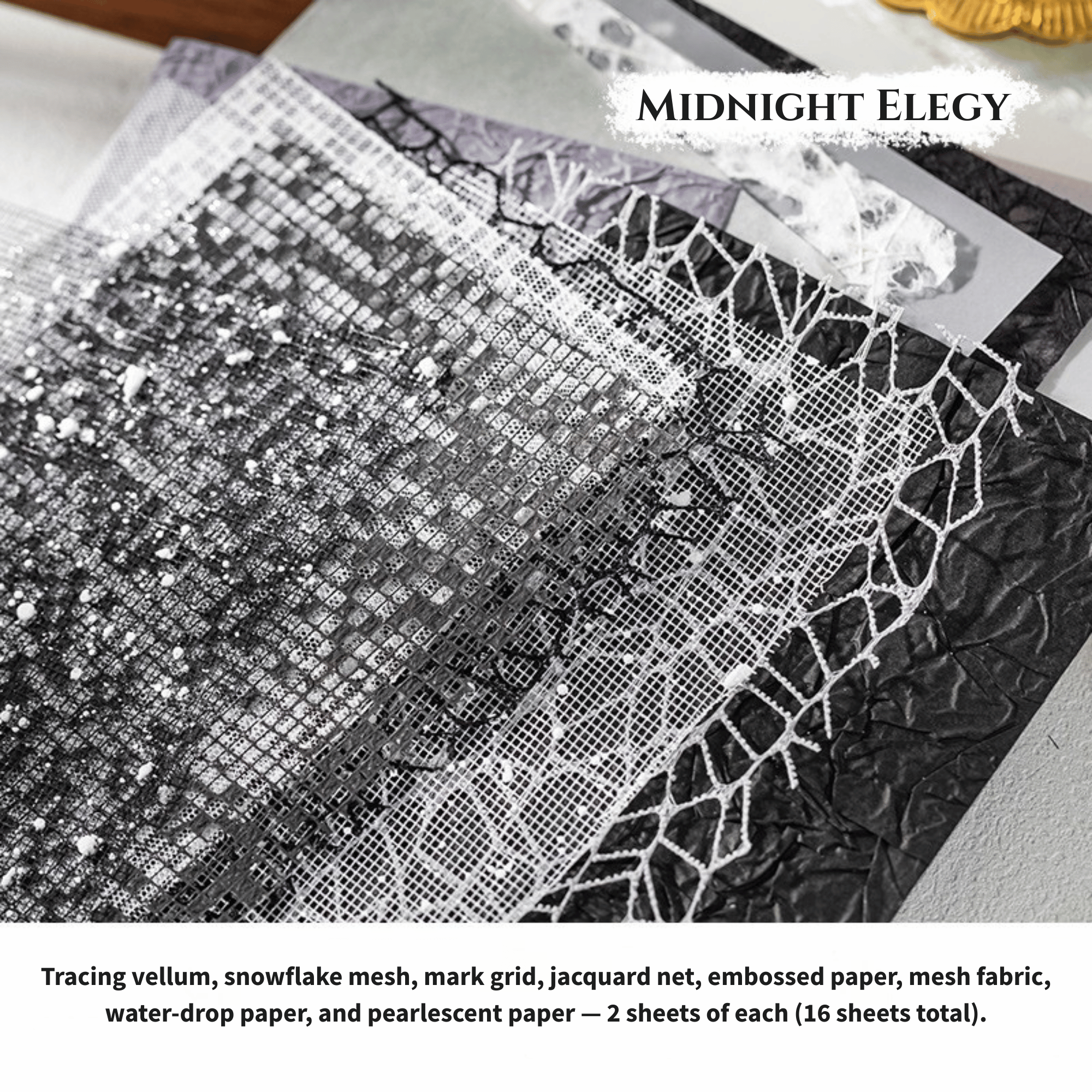 Classic Motif Specialty Paper Pack-6 unique style