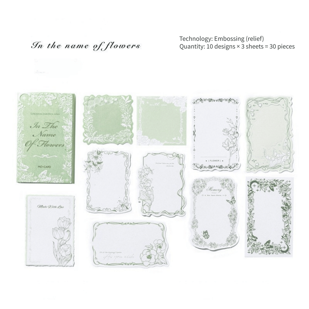 Dream Return Embossed Sticky Notes-6 unique style