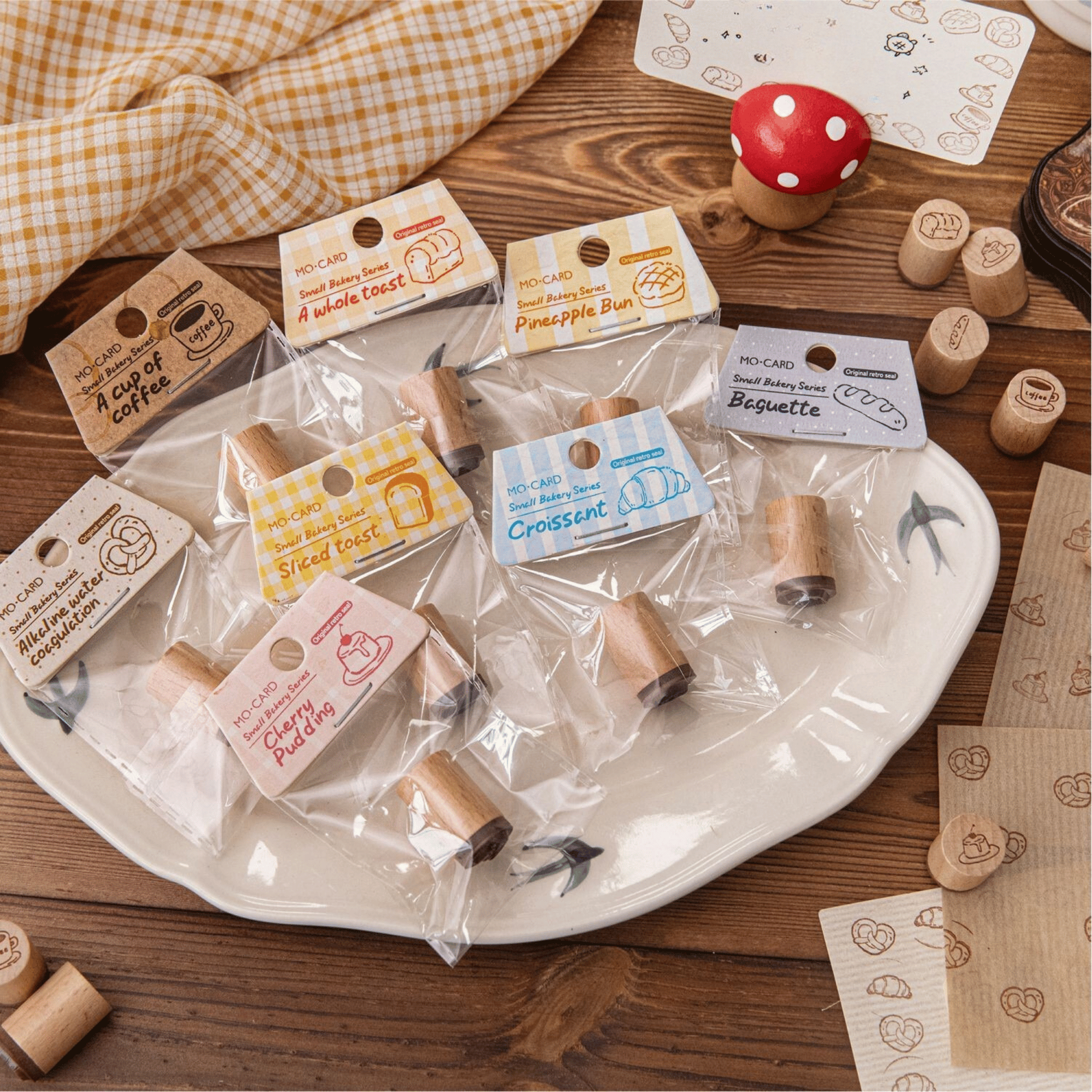 Tiny Bakery Stamp — DIY Gift Wrapping & Decorative Rubber Stamp