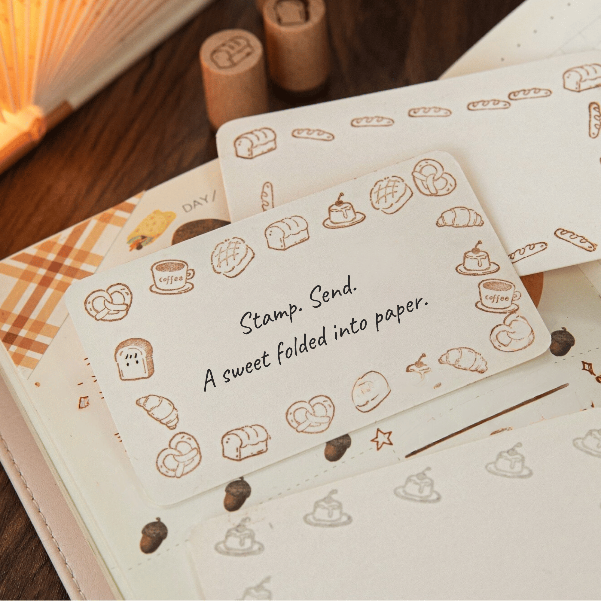 Tiny Bakery Stamp — DIY Gift Wrapping & Decorative Rubber Stamp